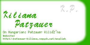 kiliana patzauer business card